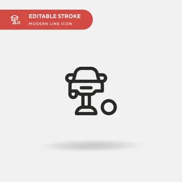 Car Repair Simple vector icon. Illustration symbol design template for web mo Stock Illustration