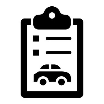Car report Vector Icon Design Illustration Illustrazione stock