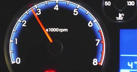 Car rev counter Video stock 81486339
