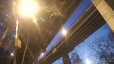 Car ride in the evening. Video stock 150107948
