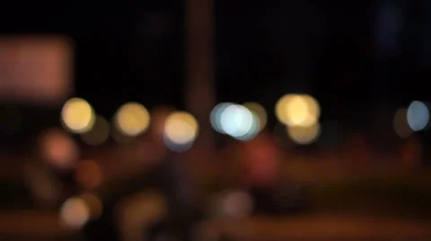 Car ride of glowing lights Video stock 37618472