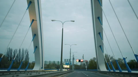 Car Ride Under a Bridge Stock-Footage 238716352