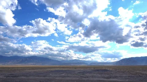 Car Rides on a Dry Steppe 스톡 동영상 83265167