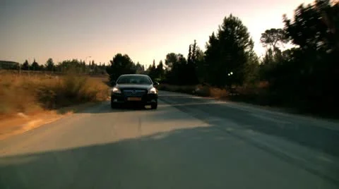 Car on the Road 1 Video stock 10915251