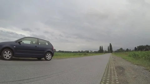 Car on the road-2 Stock Footage 77463653