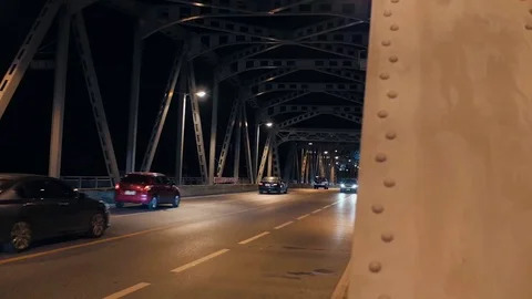 Car on road in city Stock Footage 83092703