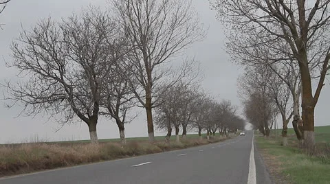 Car on the road, coming Video stock 22565175