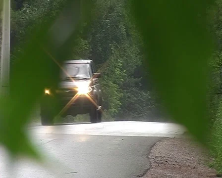 Car on the road Vídeos de archivo 6524476
