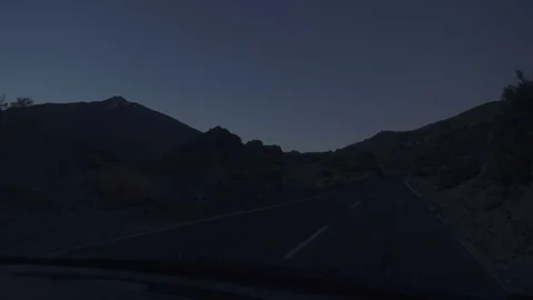 Car Is On The Road Stock Footage 71914614