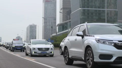 A car on the road Stock Footage 125505421