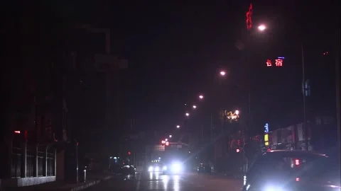 The car on the road Stock Footage 235279797