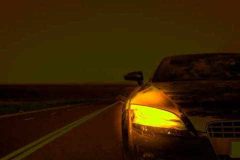Car on the road Stock Photos