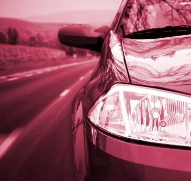 Car on the road. Stock Photos