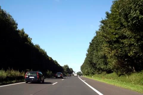 Car on the road Foto stock