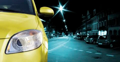Car on the road. Stock Photos