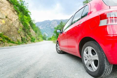Car on the road Foto stock