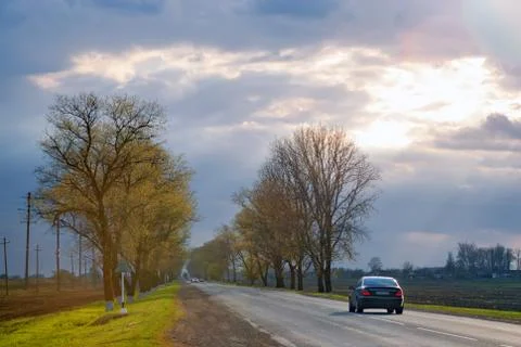 Car on a road Stock Photos