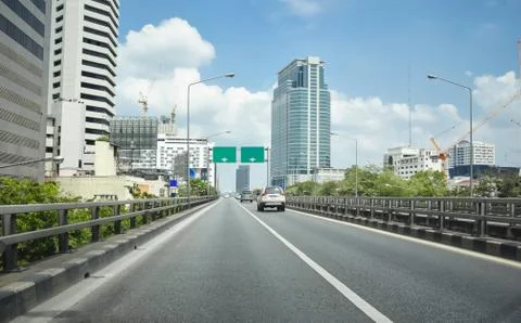 Car on the road Foto stock