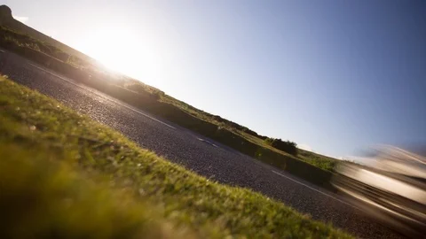 Car Road Sunset Video stock 89590074