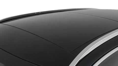Car roof window close up in studio Hermosa Blue 2020 Infiniti QX50 Essential Video stock 160091685