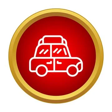 Car with rooftop carrier going on road trip Stock Illustration