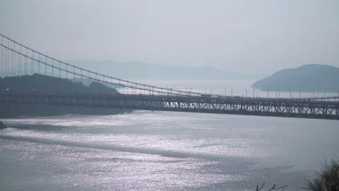 Car running on bridge-2 Stock Footage 246677838