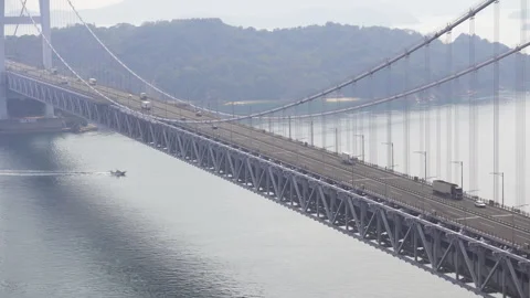 Car running on bridge-4 Stock Footage 246683110