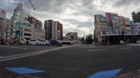Car running on the road Stock Footage 252694068
