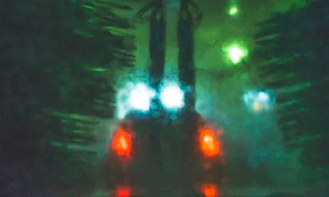 A car Running through automatic car wash... Stock Photos