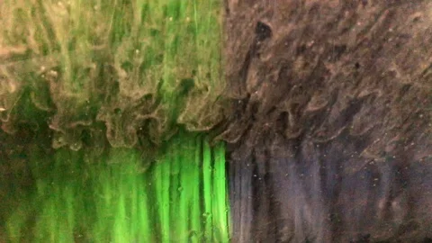 Car running through automatic carwash. Windscreen view from inside. Stock Footage 126046814