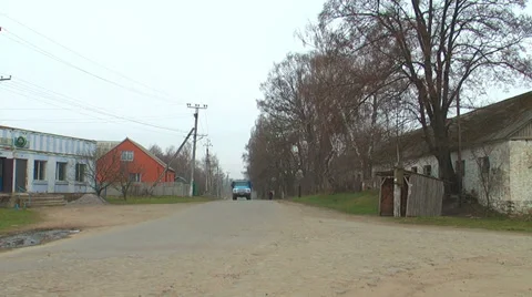 Car On Rural Road Stock Footage 38747703