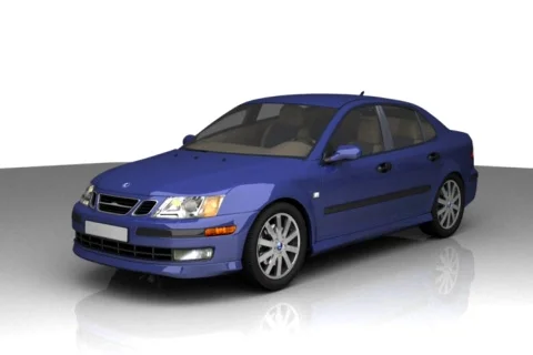 Car saab drop down NTSC Video stock 670063