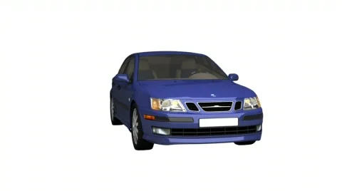 Car saab rotate HD720 Stock Footage 670144
