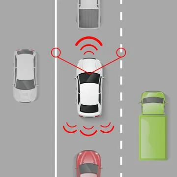 Car Safety System Stock Illustration