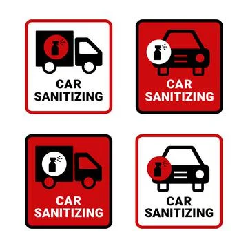 Car sanitizing Stock Illustration