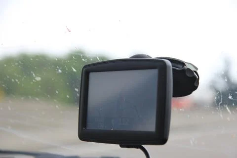 Car satelite navigation system gps device Stock Photos