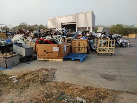 Car Scrap material Stock Photos