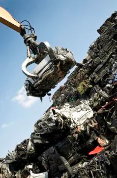 Car scrap yard Stock Photos