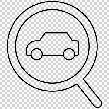 Car search Stock Illustration