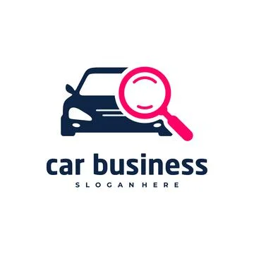 Car search logo vector template, Creative car logo design concepts Illustration