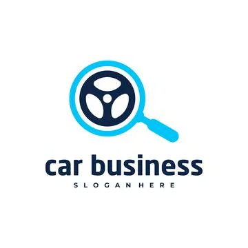 Car search logo vector template, Creative car logo design concepts Stock-Illustration