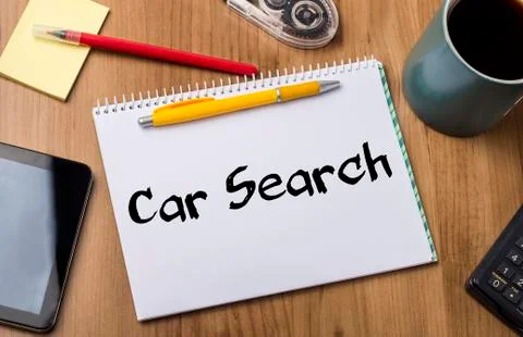 Car Search - Note Pad With Text Photos