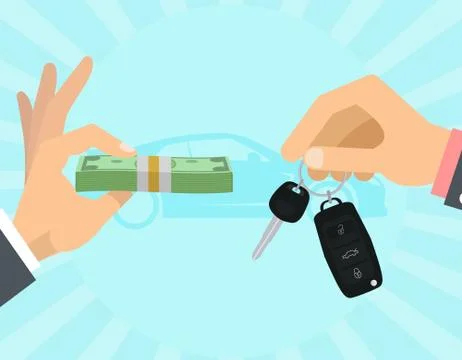Car selling concept Stock Illustration