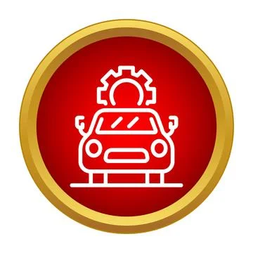 Car service and maintenance setup icon Stock Illustration