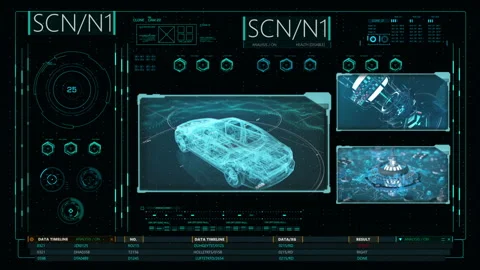 Car Service Computer Application Design Stock Footage 250722836