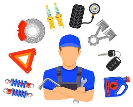 Car Service concept Stock Illustration