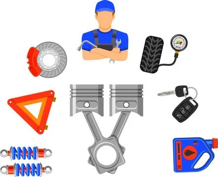 Car Service concept Stock Illustration