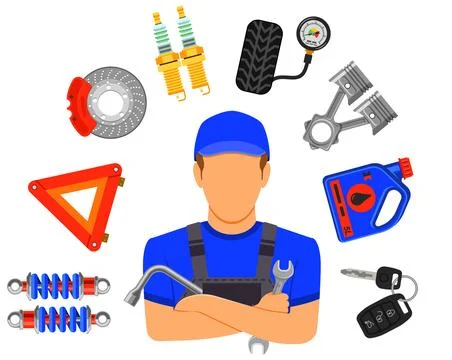 Car Service concept Stock Illustration