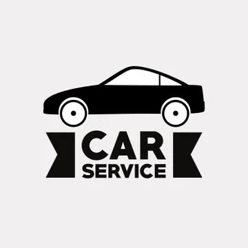 Car service design Stock Illustration