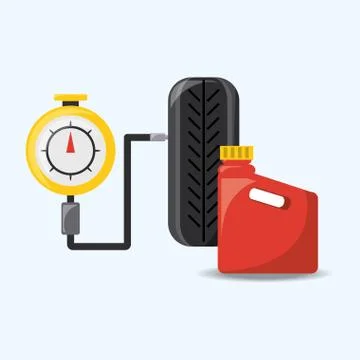 Car service design Stock Illustration
